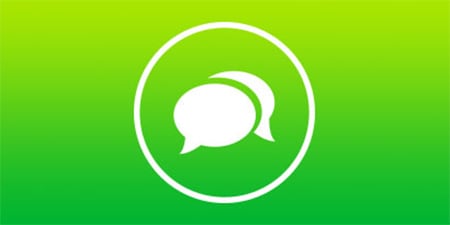 Imagen con el icono de una boblea de habla
