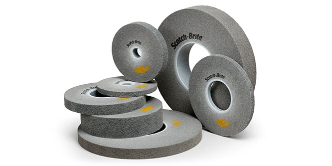 Imagen de varias ruedas de desbarbado EXL Scotch-Brite™
