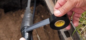  Imagen que muestra la aplicación de una cinta
