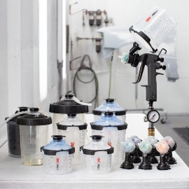 3M Kit de pistola de alto rendimiento, boquillas, adaptadores, cazoletas, tapas, liners, pistola