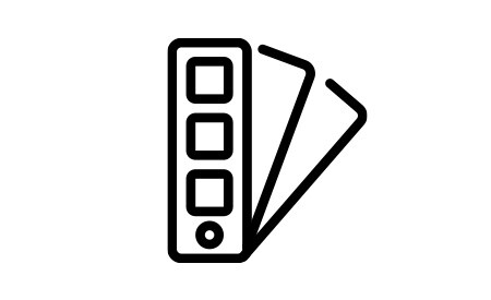 Icono del muestrario desplegado
