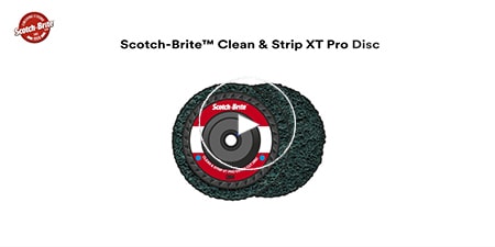 Imagen de vídeo del disco Scotch-Brite™ Clean and Strip XT Pro
