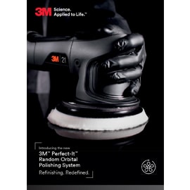 Imagen que muestra la herramienta de pulido rotorbital en uso