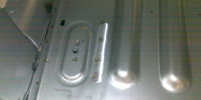 Primer plano de soldadura por puntos
