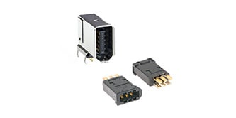 Imagen de producto de la familia de conectores IEEE 1394 y SCR. 
