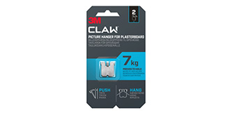 CLAW™ Ganchos para cuadros en paneles de cartón-yeso 7 kg
