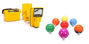 imagen de un sistema de localización y marcado 3M™ con herramientas y marcadores diseñados para localizar y marcar recursos subterráneos esenciales con precisión y trazar mapas con ellos.
