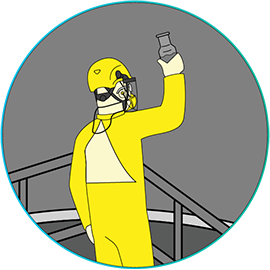 Ilustración de la sedimentación primaria