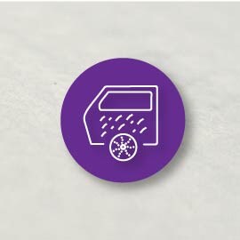 Icono sobre imagen de primer plano de perfil de arañazo irregular