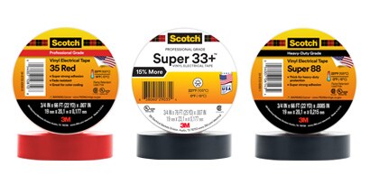 imagen de cintas eléctricas de vinilo premium 3M
