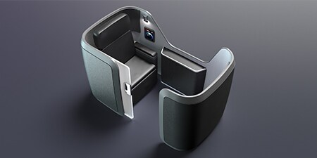 Asientos de pasillo de avión
