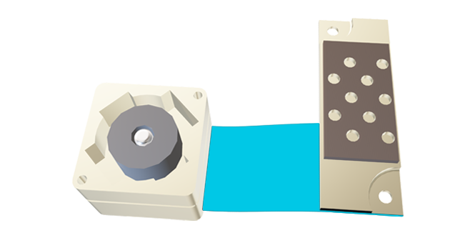 Cintas conductoras y cintas de junta aplicadas para la conexión a tierra del sensor
