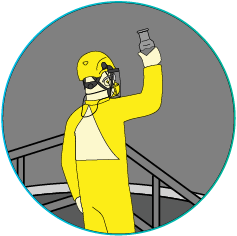 Icono del proceso de sedimentación primaria